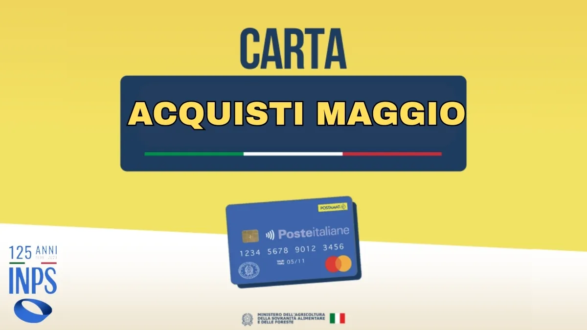 Ricarica Carta Acquisti Maggio 2025: 80 Euro - Ecco quando viene ricaricata?